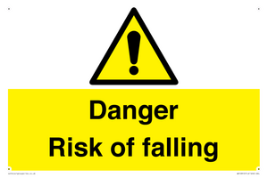 Danger Risk of falling